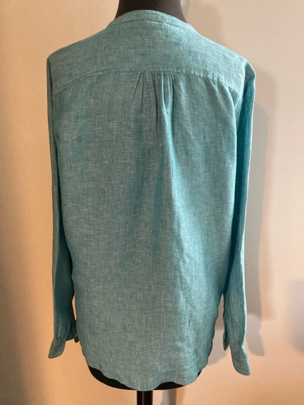 J.Crew Baird McNutt Irish Linen Long Sleeve Popover Tunic Shirt S608